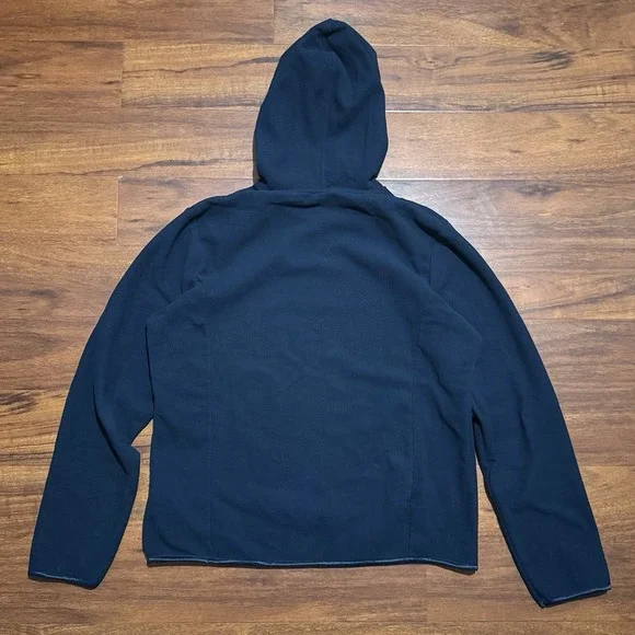 Nike Sportwear Hoodie Womens XL Blue Funnel Neck Fleece Sweatshirt Vintage - Picture 2 of 6